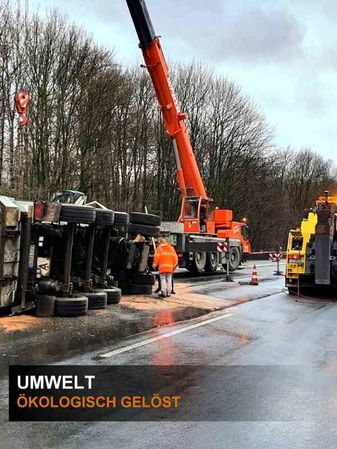 Zusammen mit 3 Partnerunternehmen kümmert sich die Werth Abschleppservice GmbH um ökologische Lösungen bei der Beseitigung von ausgetretenen Betriebsstoffen.